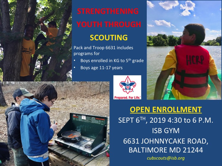 Open Enrollment for Cub and Boy Scouts – Islamic Society of Baltimore